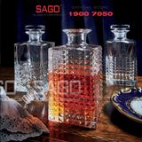  Luigi Bormioli A12521 - Chai thủy tinh Pha Lê Luigi Bormioli CHARME DECANTER H10769 C/TAPPO Crystal Glasses 780ml | Nhập Khẩu Italy 