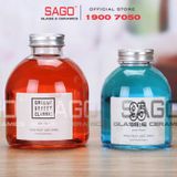  Chai Thủy Tinh Tròn Nắp Nhôm | Tùy Chọn Dung Tích 