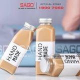  Chai Thủy Tinh Vuông Cao Nắp Nhôm | Tùy Chọn Dung Tích 