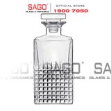  Luigi Bormioli A12521 - Chai thủy tinh Pha Lê Luigi Bormioli CHARME DECANTER H10769 C/TAPPO Crystal Glasses 780ml | Nhập Khẩu Italy 