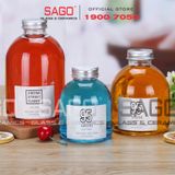  Chai Thủy Tinh Tròn Nắp Nhôm | Tùy Chọn Dung Tích 