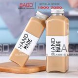  Chai Thủy Tinh Vuông Cao Nắp Nhôm | Tùy Chọn Dung Tích 