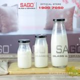  Chai Thủy Tinh Tròn Nắp Thiết | Tùy Chọn Dung Tích 
