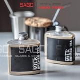  Chai Thủy Tinh Vuông Dẹp Nắp Nhôm | Tùy Chọn Dung Tích 
