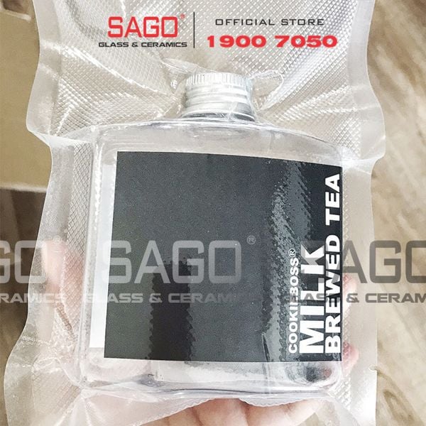  Chai Thủy Tinh Vuông Dẹp Nắp Nhôm | Tùy Chọn Dung Tích 
