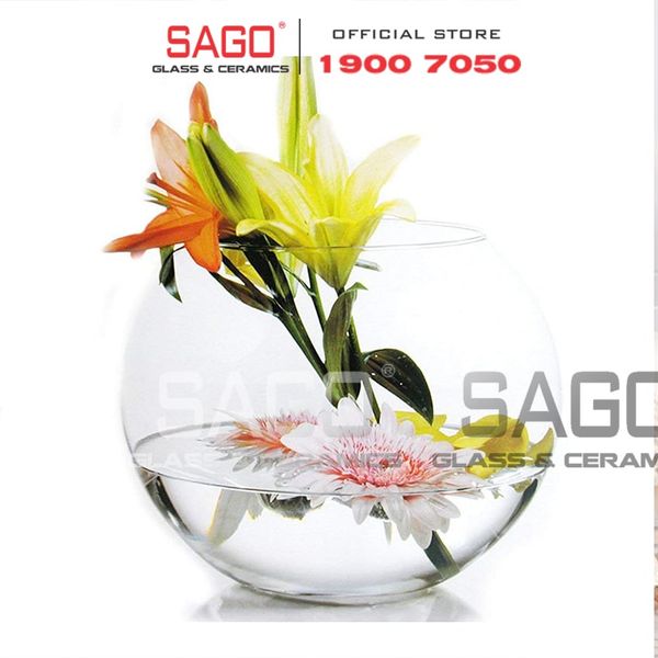  Pasabahce 43427 - Chậu Hoa Thủy Tinh Tròn Pasabahce Botanica Cao 12cm | Nhập Khẩu Thổ Nhĩ Kỳ 
