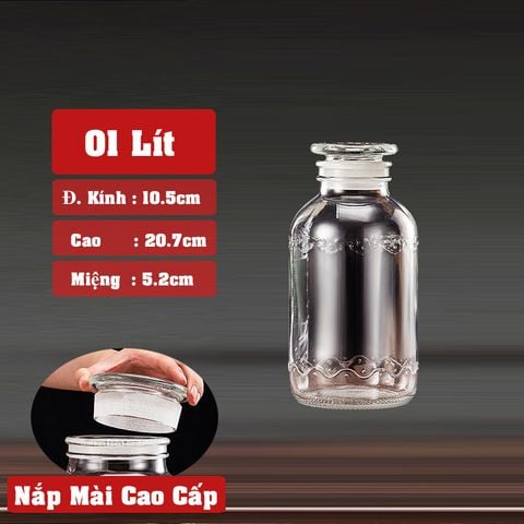 Bình Ngâm Rượu Thủy Tinh MAGUAN Glass