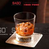  Ocean B21409 - Ly Thủy Tinh Ocean Ethan Rock 265ml | Nhập Khẩu Thái Lan 