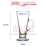  Ocean P01643 - Ly Thủy Tinh Ocean Kenya Irish Coffee 230ml | Nhập Khẩu Thái Lan 