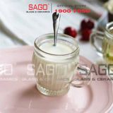  Ly Thủy Tinh Sọc Làm Pudding 100ml Nắp Nhựa | Thủy Tinh Cao Cấp 