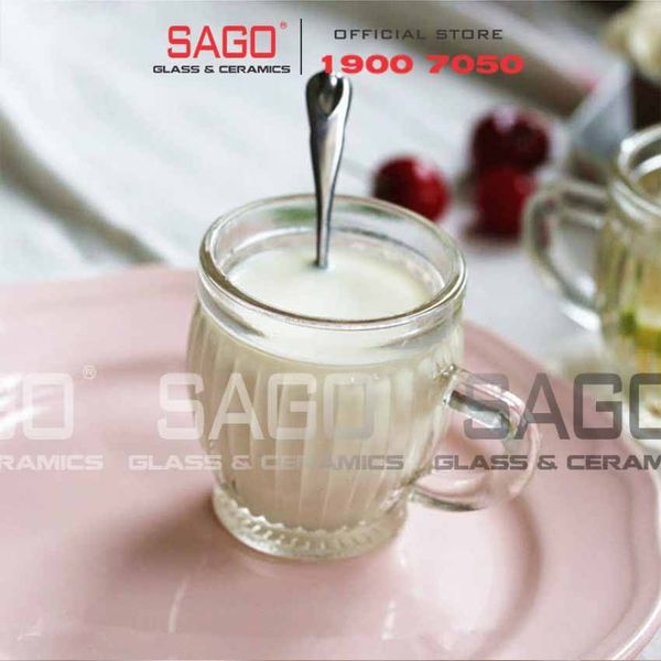  Ly Thủy Tinh Sọc Làm Pudding 100ml Nắp Nhựa | Thủy Tinh Cao Cấp 