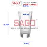  DELI DSY5840-3A - Ly Thủy Tinh Delisoga Studio Stripes Tumber Glass 410ml | Thủy Tinh Nhập Khẩu Cao Cấp 
