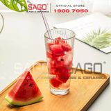  DELI DSY5840-3A - Ly Thủy Tinh Delisoga Studio Stripes Tumber Glass 410ml | Thủy Tinh Nhập Khẩu Cao Cấp 