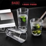  DELI DSY5840-3 - Ly Thủy Tinh Delisoga Studio Stripes Tumber Glass 410ml | Thủy Tinh Nhập Khẩu Cao Cấp 