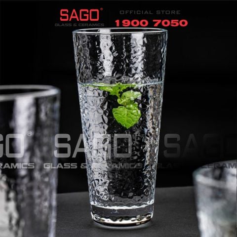  DELI DSY5840-3 - Ly Thủy Tinh Delisoga Studio Stripes Tumber Glass 410ml | Thủy Tinh Nhập Khẩu Cao Cấp 