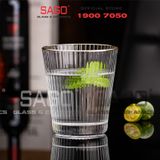  DELI DSY5840-1AR - Ly Thủy Tinh Delisoga Studio Stripes Gold Rim Rock Glass 335ml | Thủy Tinh Nhập Khẩu Cao Cấp 