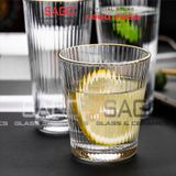  DELI DSY5840-1AR - Ly Thủy Tinh Delisoga Studio Stripes Gold Rim Rock Glass 335ml | Thủy Tinh Nhập Khẩu Cao Cấp 