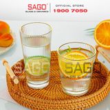  DELI DSY5840-3A - Ly Thủy Tinh Delisoga Studio Stripes Tumber Glass 410ml | Thủy Tinh Nhập Khẩu Cao Cấp 