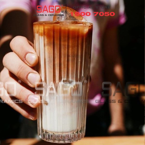 Deli TY4337-2 - Ly Thủy Tinh Deli Manhattan Tumber Glass 320ml | Thủy Tinh Cao Cấp 