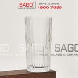  Deli TY4337-2 - Ly Thủy Tinh Deli Manhattan Tumber Glass 320ml | Thủy Tinh Cao Cấp 