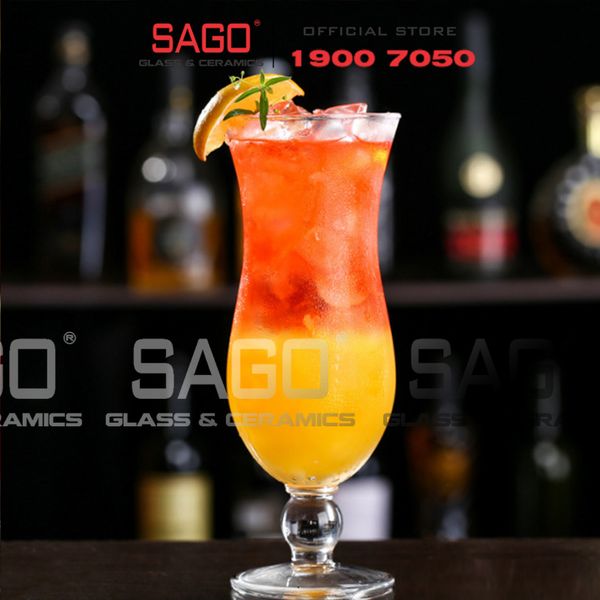  Deli EJ7648 - Ly thủy tinh Deli Poco Hurricane Glass 450ml | Thủy Tinh Cao Cấp 