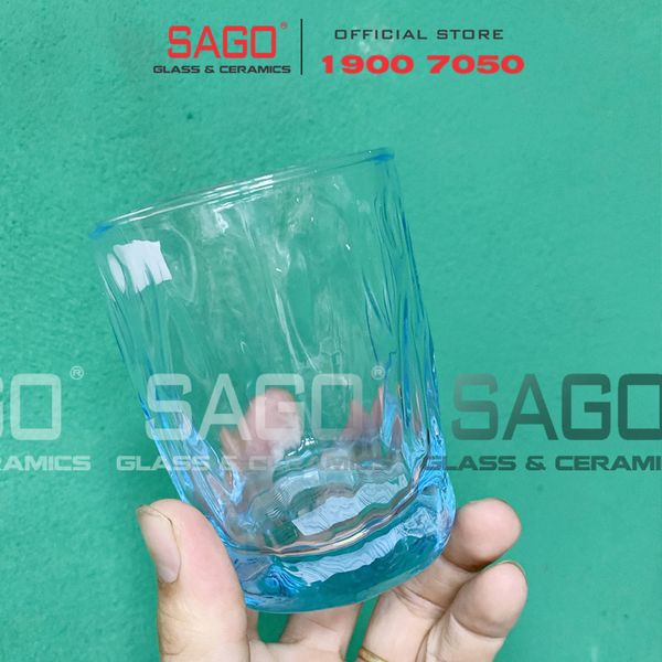  DELI JS5179B - Ly Thủy Tinh Deli Sogente Green Rock glass 355ml | Thủy Tinh Cao Cấp 
