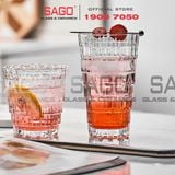  Deli TY5901-2 - Ly Thủy tinh Deli Studio Stack Tumber Glass 380ml | Thủy Tinh Cao Cấp 