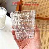  Deli TY5901-1 - Ly Thủy Tinh Deli Studio Stack Rock Glass 300ml | Thủy Tinh Cao Cấp 