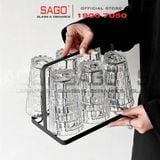  Deli TY5901-2 - Ly Thủy tinh Deli Studio Stack Tumber Glass 380ml | Thủy Tinh Cao Cấp 