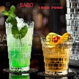  Deli TY5901-1 - Ly Thủy Tinh Deli Studio Stack Rock Glass 300ml | Thủy Tinh Cao Cấp 