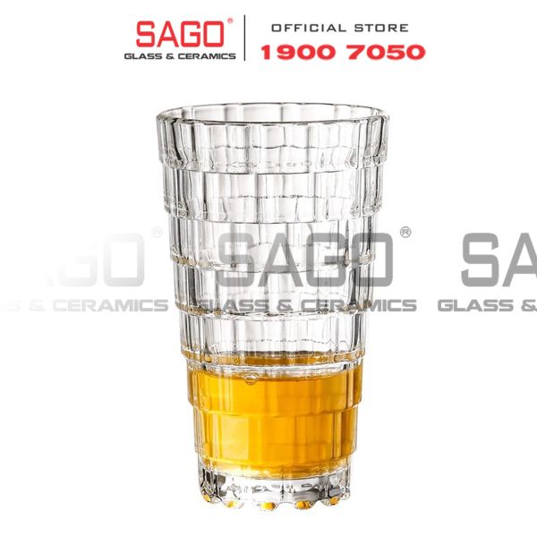  Deli TY5901-2 - Ly Thủy tinh Deli Studio Stack Tumber Glass 380ml | Thủy Tinh Cao Cấp 