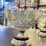  ELEGANT 3323AC - Dĩa Thủy Tinh Tiệp Chân Đồng Elegant Đường Kính 20.0cm | Thủy Tinh Màu Cao Cấp 