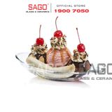  Ocean P02616 - Dĩa kem Delight Banana split Dish , Nhập Khẩu Thái lan 