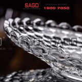  Deli DSGD18-10 - Thủy Tinh Deli Delisoga Chấm Bi 24.5cm | Thủy Tinh Cao Cấp 