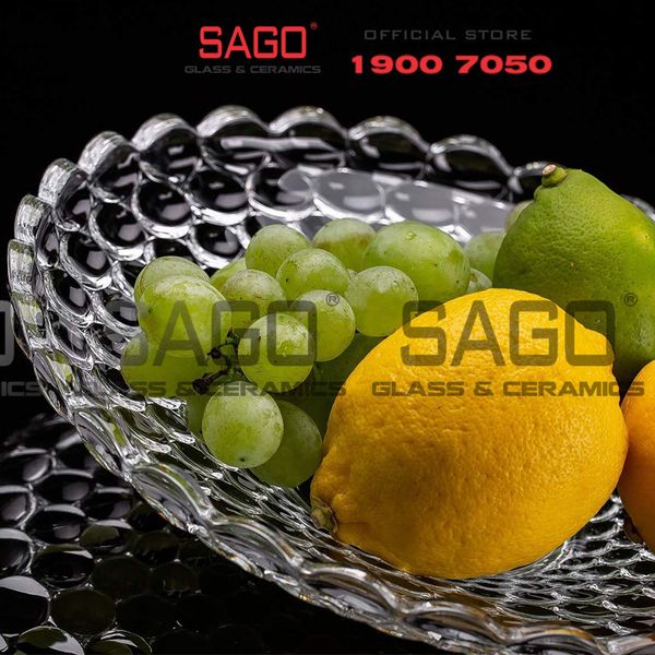  Deli DSGD18-13 - Thủy Tinh Deli Delisoga Chấm Bi 37cm | Thủy Tinh Cao Cấp 