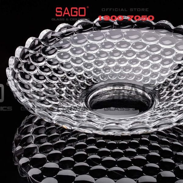  Deli DSGD18-13 - Thủy Tinh Deli Delisoga Chấm Bi 37cm | Thủy Tinh Cao Cấp 