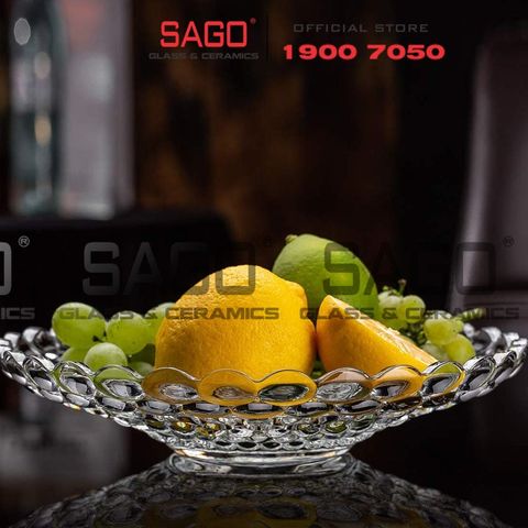  Deli DSGD18-10 - Thủy Tinh Deli Delisoga Chấm Bi 24.5cm | Thủy Tinh Cao Cấp 