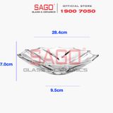 Deli DSGD2020-11 - Dĩa Thủy Tinh Deli Delisoga 28.4cm | Thủy Tinh Cao Cấp 