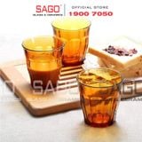  DURALEX D1027D - Ly Thủy Tinh Cường Lực Duralex Picardie Amber Rock Glass 250ml | Nhập Khẩu Pháp 