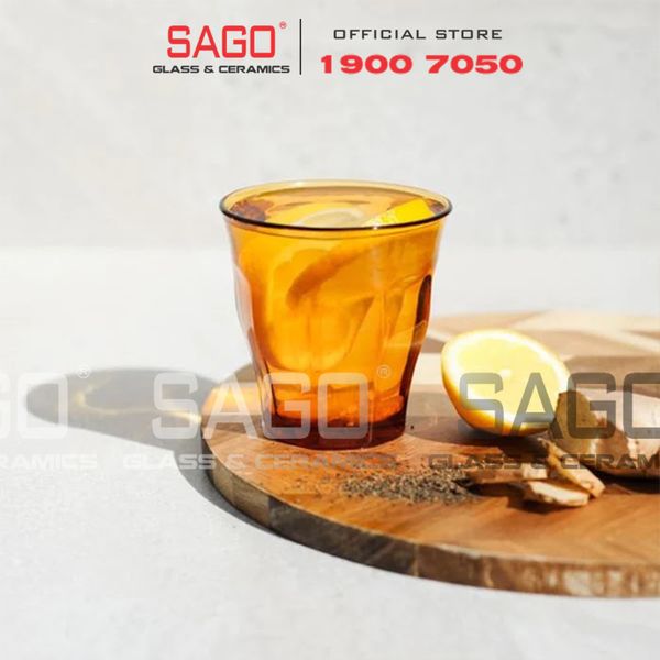  DURALEX D1027D - Ly Thủy Tinh Cường Lực Duralex Picardie Amber Rock Glass 250ml | Nhập Khẩu Pháp 