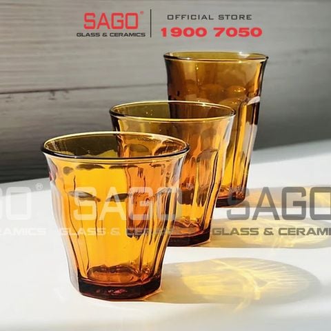  DURALEX D1028D - Ly Thủy Tinh Cường Lực Duralex Picardie Amber Rock Glass 310ml | Nhập Khẩu Pháp 