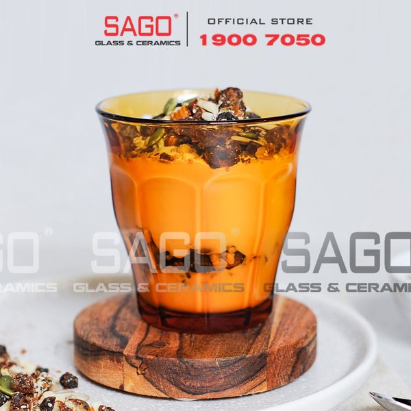  DURALEX D1028D - Ly Thủy Tinh Cường Lực Duralex Picardie Amber Rock Glass 310ml | Nhập Khẩu Pháp 
