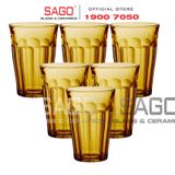  DURALEX D1029D - Ly Thủy Tinh Cường Lực Duralex Picardie Amber Hight Ball Glass 360ml | Nhập Khẩu Pháp 