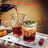  INS 9002 - Ly Thủy Tinh Miệng Loe INS Flared Mouth Rock Glass 355ml | Thủy Tinh Cao Cấp 