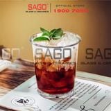  INS 9002 - Ly Thủy Tinh Miệng Loe INS Flared Mouth Rock Glass 355ml | Thủy Tinh Cao Cấp 