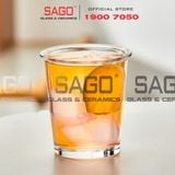  INS 9002 - Ly Thủy Tinh Miệng Loe INS Flared Mouth Rock Glass 355ml | Thủy Tinh Cao Cấp 