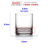  Ocean B07807 - Ly Thủy Tinh Ocean New York Juice 205ml | Nhập Khẩu Thái Lan 