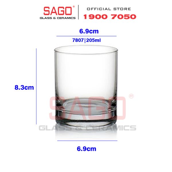  Ocean B07807 - Ly Thủy Tinh Ocean New York Juice 205ml | Nhập Khẩu Thái Lan 