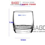  Deli ES5301 - Ly Thủy Tinh Deli Trà Đá Bầu 190ml | Thủy Tinh Cao Cấp 