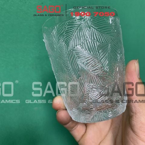  DELI DSKB164-1- Ly Thủy Tinh Deli Summer Forest Rock Glass 300ml | Thủy Tinh Cao Cấp 